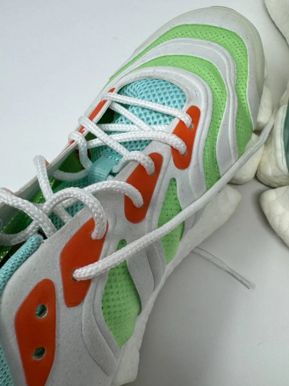 Adidas Climacool FX7843 Running Sneakers White Green Orange Men's Size 10